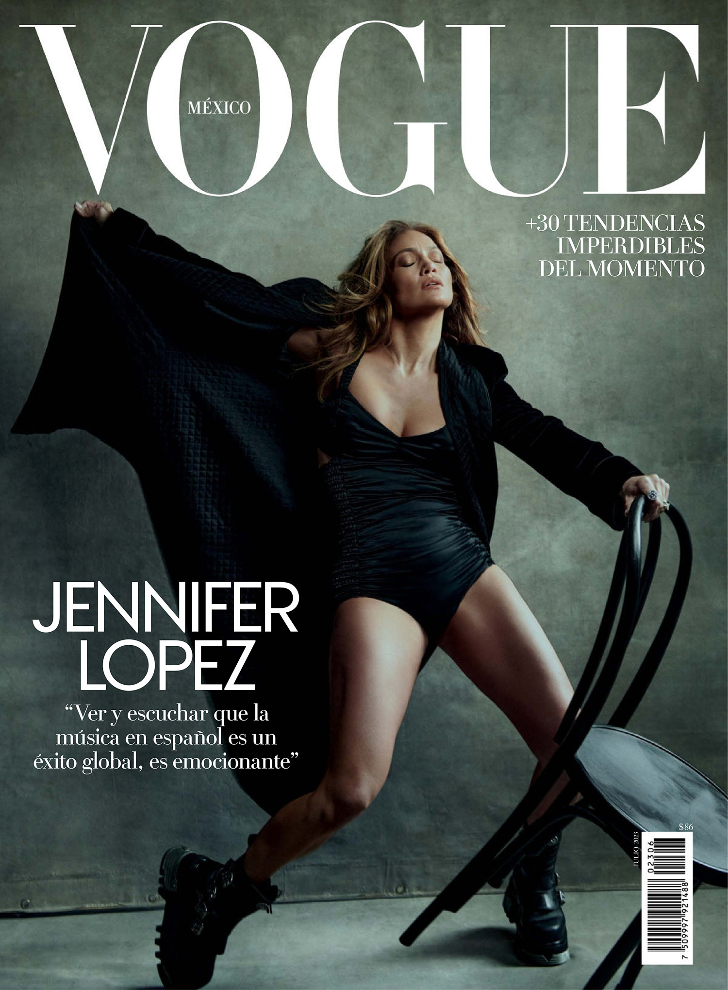 Jennifer Lopez covers Vogue Mexico & Latin America July 2023 by Norman Jean Roy