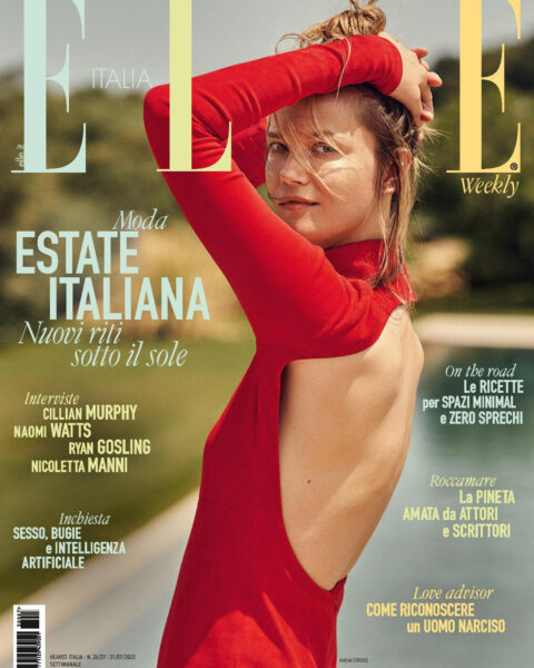 Kasia Struss covers Elle Italia July 6th, 2023 by David Burton