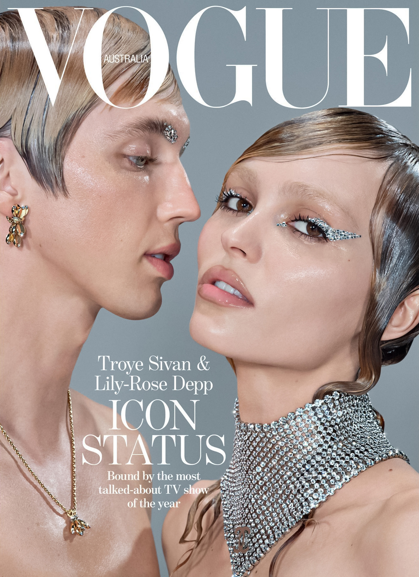 Lily-Rose Depp and Troye Sivan cover Vogue Australia July 2023 by Daniel Jackson