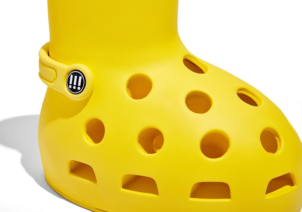 MSCHF x Crocs challenge convention with the Big Red Boot (Yellow) unveiling