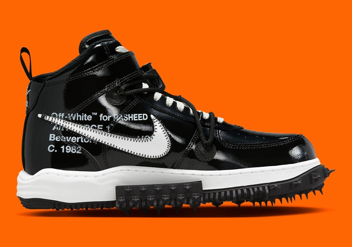 Experience the Off-White x Nike Air Force 1 Mid “Sheed" through official images
