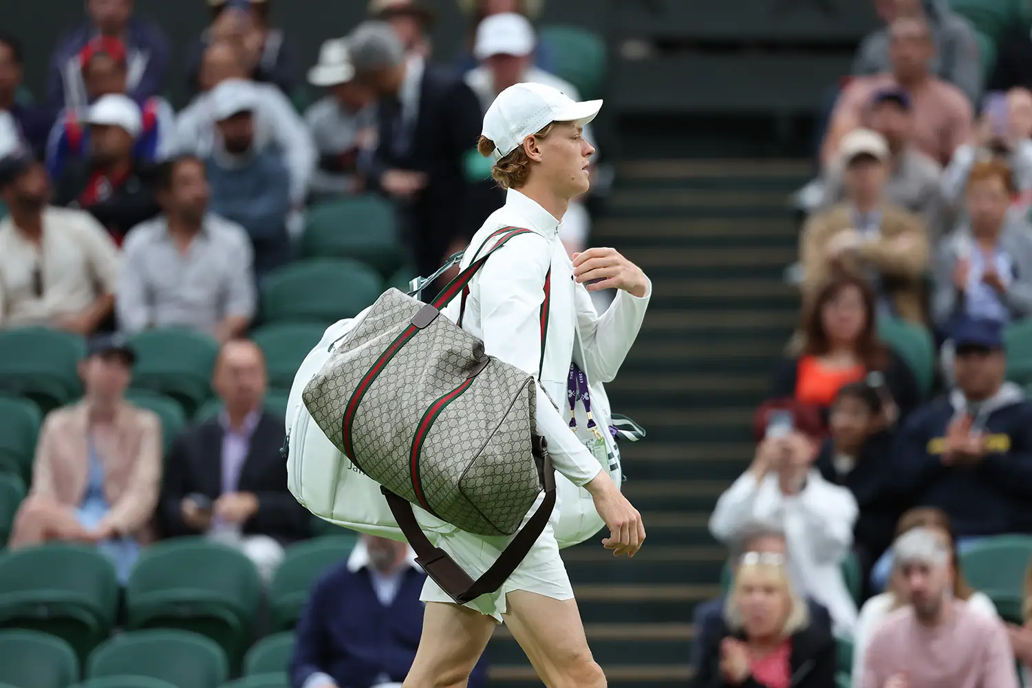 Serving style at Wimbledon: Jannik Sinner's Gucci game-set-match