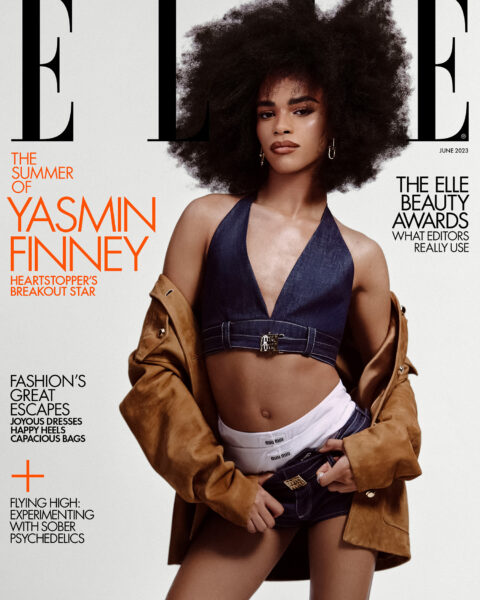 Yasmin Finney covers Elle UK June 2023 by Mariana Maltoni