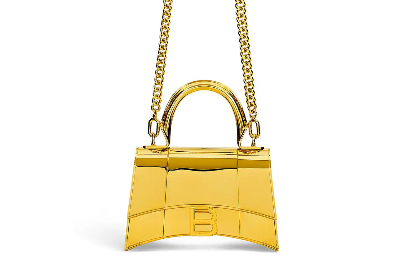 Balenciaga transforms elegance with the brass-Crafted Hourglass Metal XS