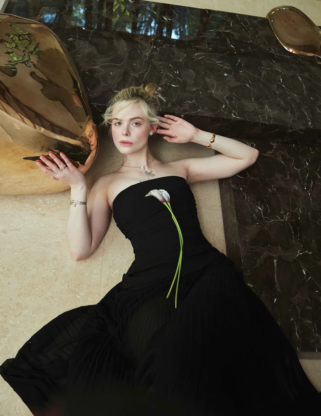 Elle Fanning covers Flaunt Magazine Issue 186 by Greg Swales