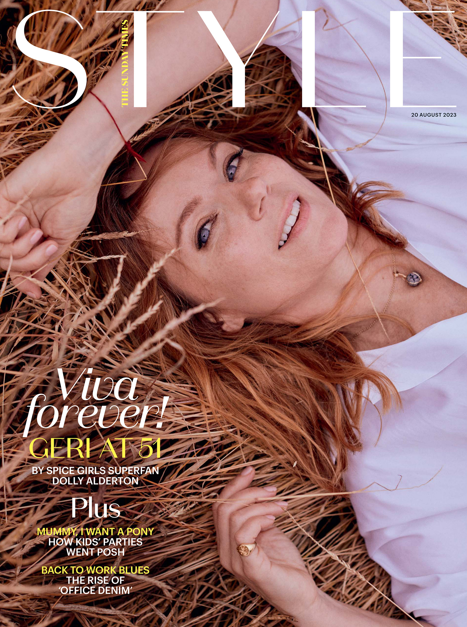 Geri Halliwell-Horner covers The Sunday Times Style August 20th, 2023 by Stefano Galuzzi
