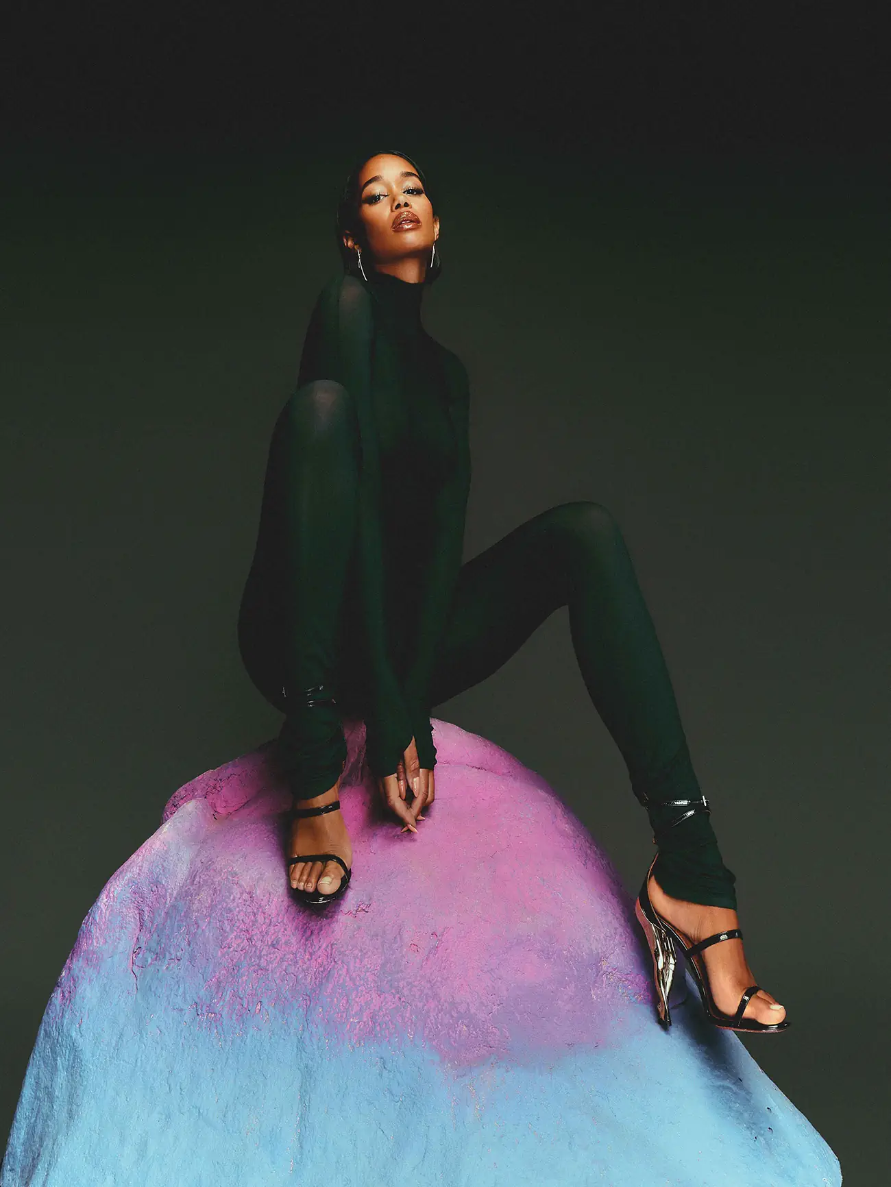 Laura Harrier covers Flaunt Magazine Issue 187 by Chrisean Rose