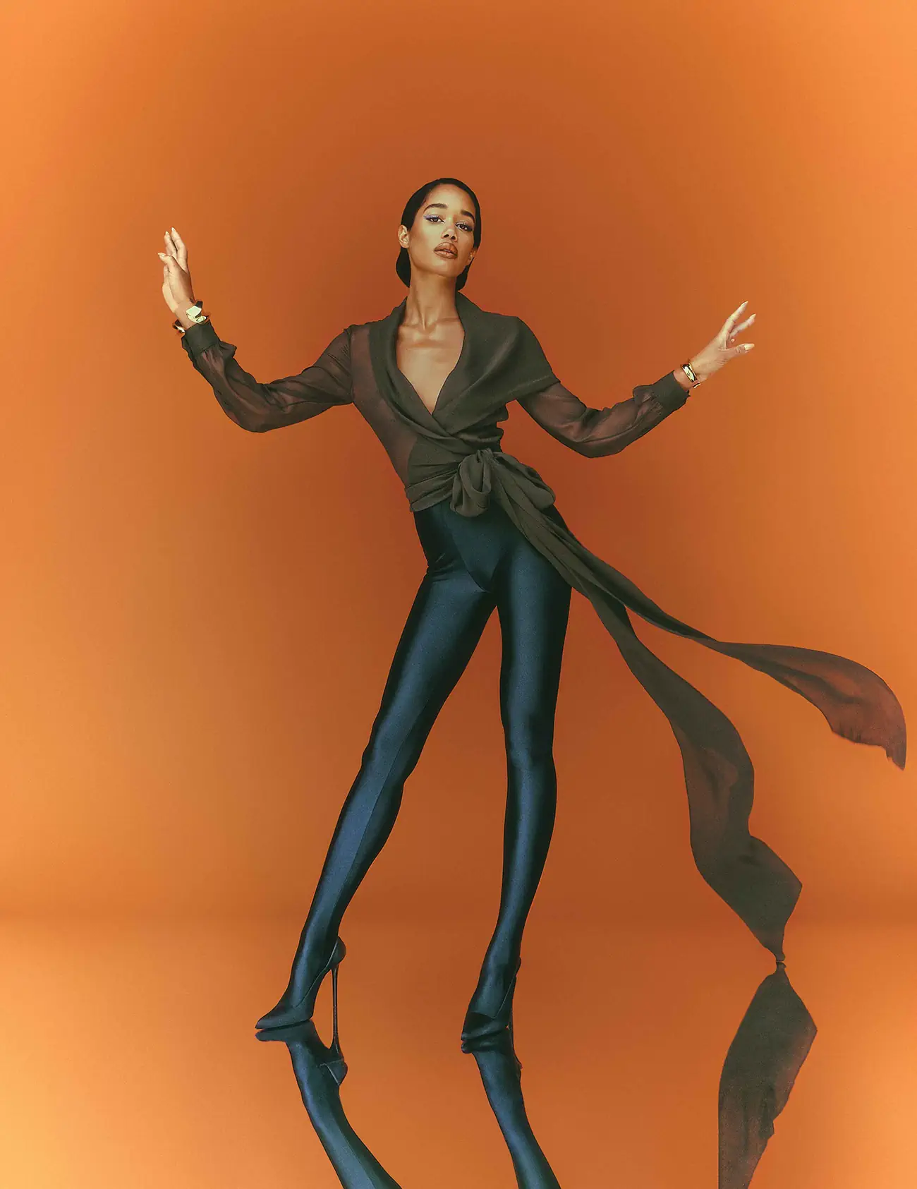 Laura Harrier covers Flaunt Magazine Issue 187 by Chrisean Rose