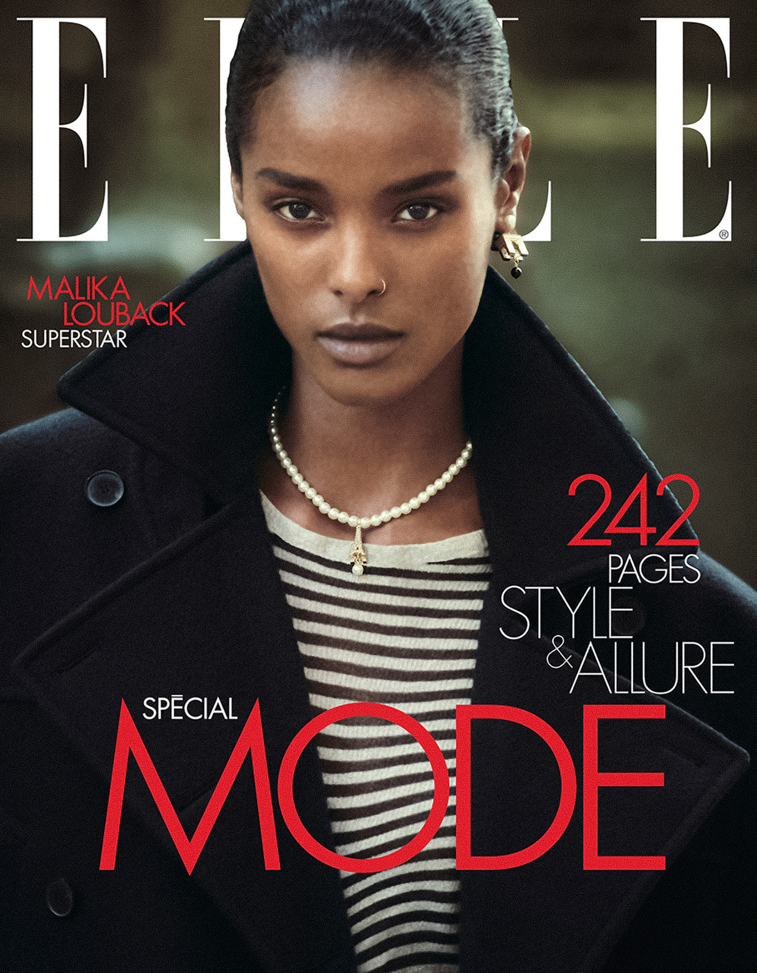 Malika Louback covers Elle France August 31st, 2023 by Chris Colls
