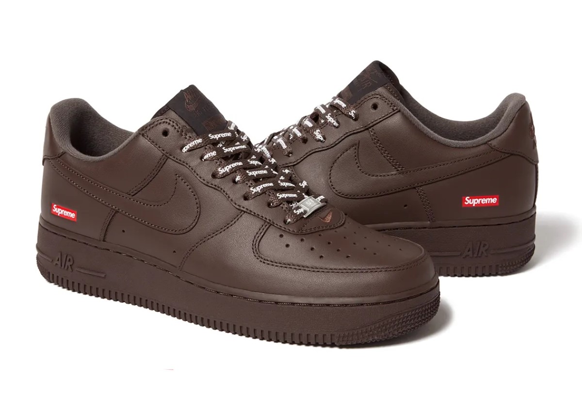 Supreme x Nike Air Force 1 “Baroque Brown” steals the spotlight in Fall-Winter 2023 collection
