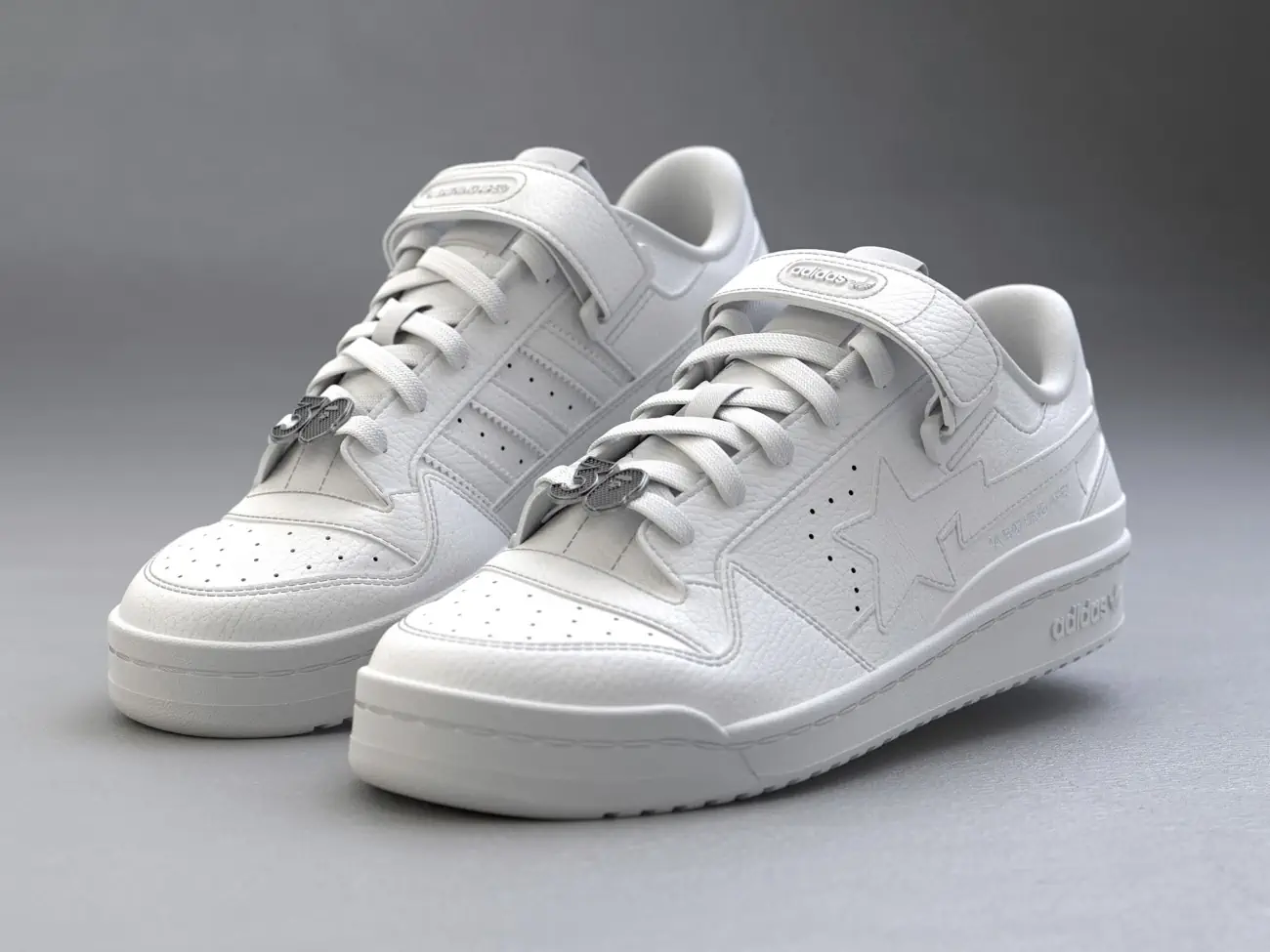 adidas Originals x BAPE® Triple-White Forum 84 breathes new life into sneaker collaboration