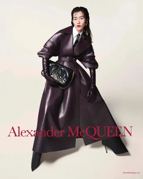 Alexander McQueen Fall-Winter 2023 campaign blossoms with botanical elegance