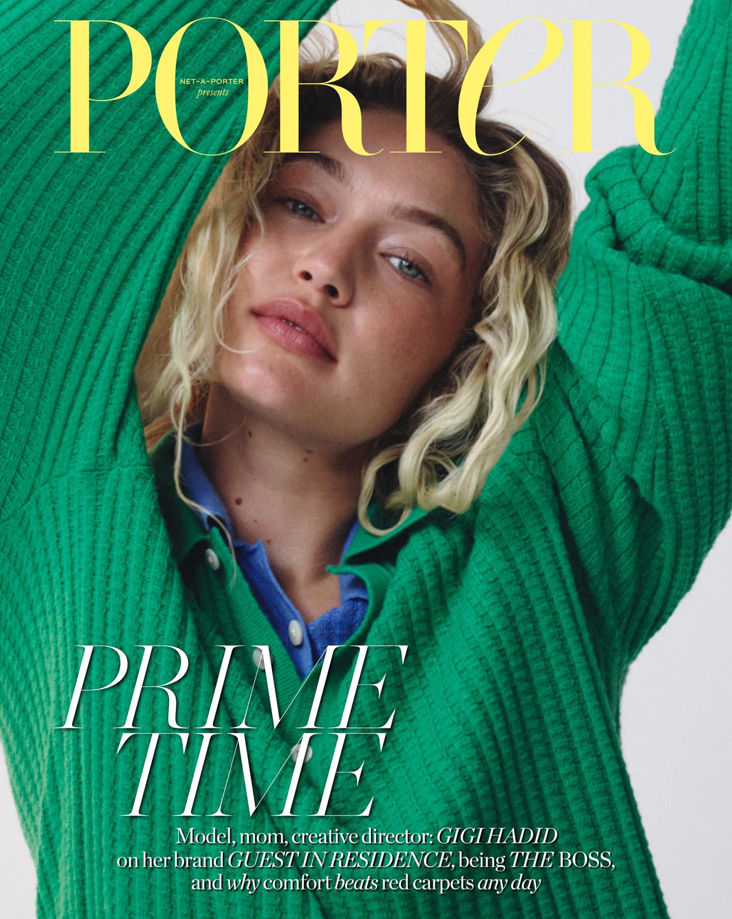 Gigi Hadid covers Porter Magazine September 4th, 2023 by Yulia Gorbachenko