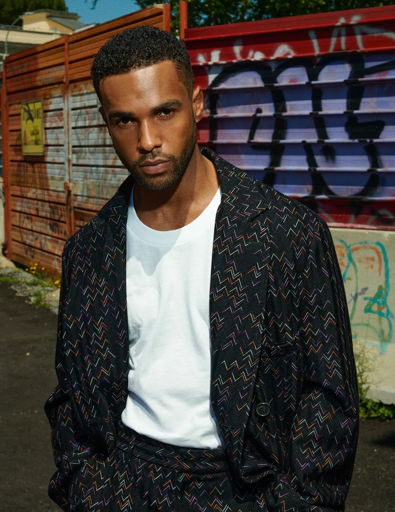 Lucien Laviscount covers Flaunt Magazine Issue 187 by Federico De Angelis