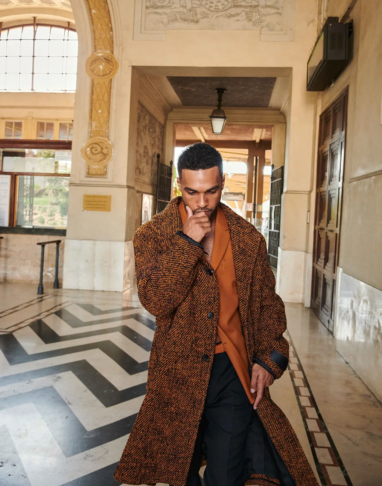 Lucien Laviscount covers Flaunt Magazine Issue 187 by Federico De Angelis