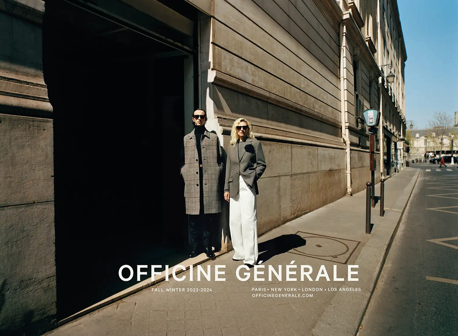 Whispers of Paris in Officine Générale Fall Winter 2023 campaign