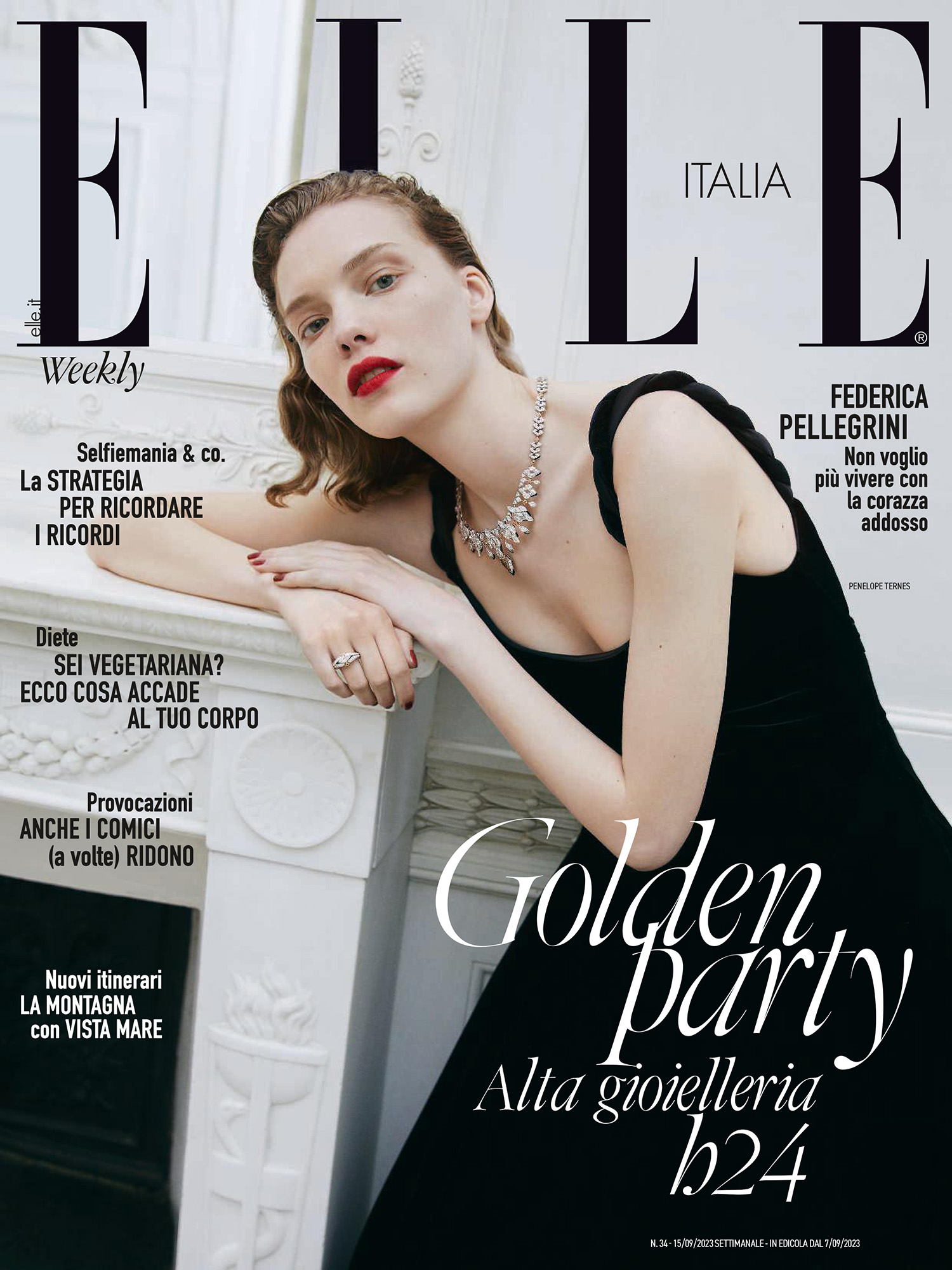 Penelope Ternes covers Elle Italia September 7th, 2023 by Adriano Russo