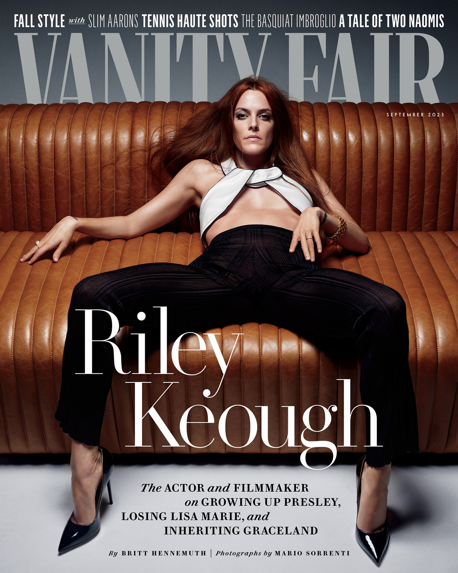 Riley Keough covers Vanity Fair September 2023 by Mario Sorrenti