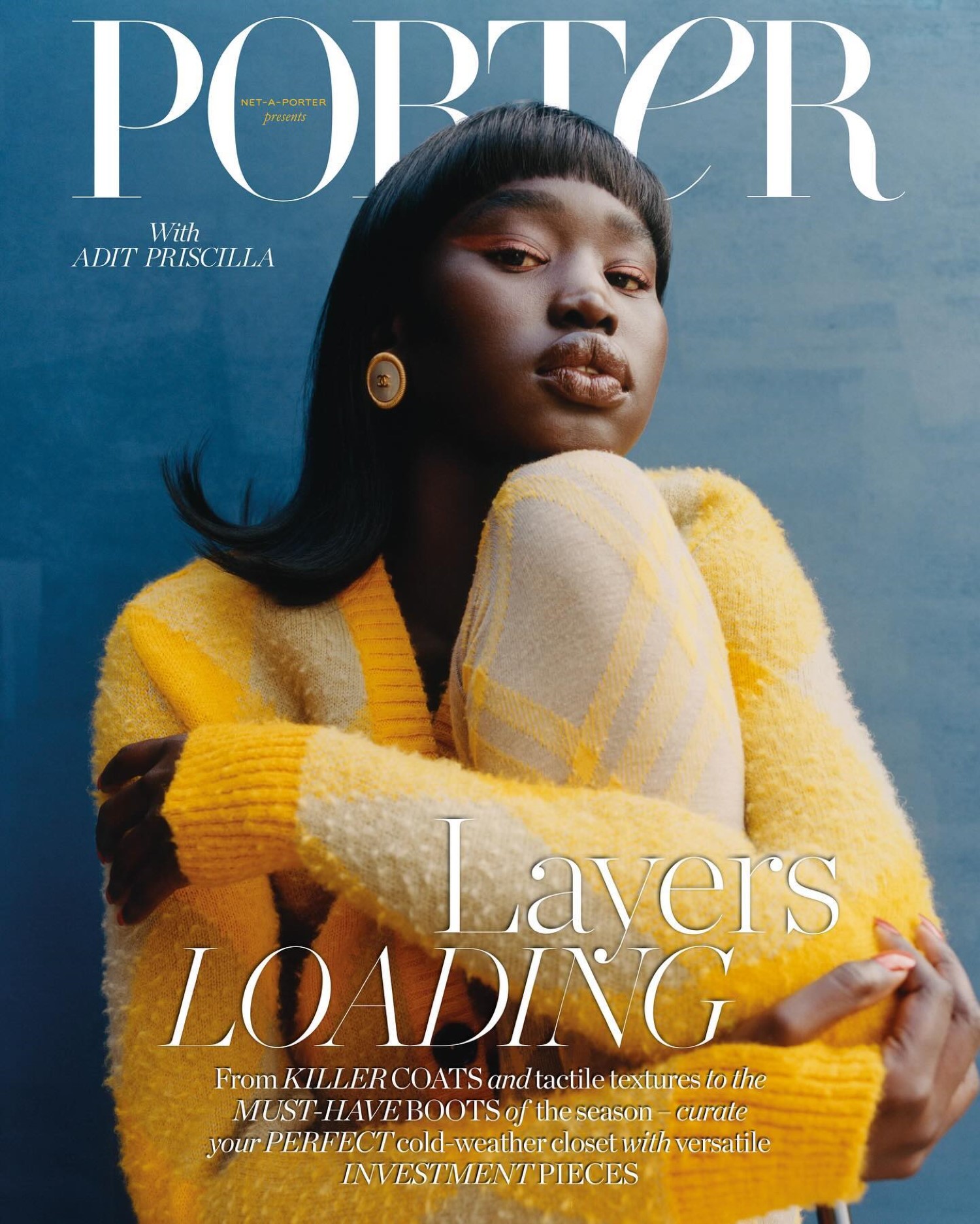 Adit Priscilla covers Porter Magazine October 30th, 2023 by Samuel Bradley