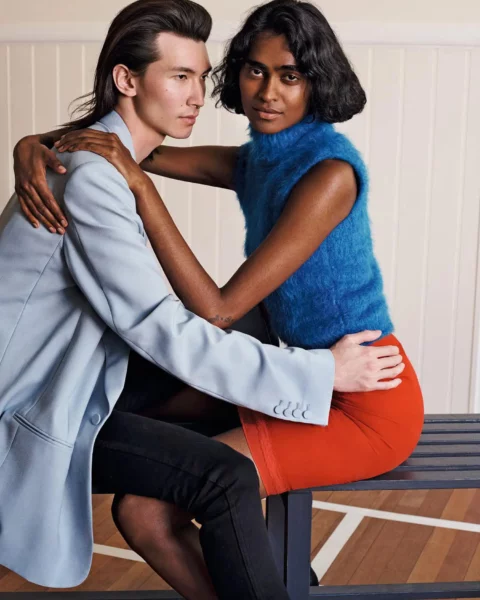 Barathy Akkan and Zi Liang by Liz Collins for Elle Italia October 5th, 2023