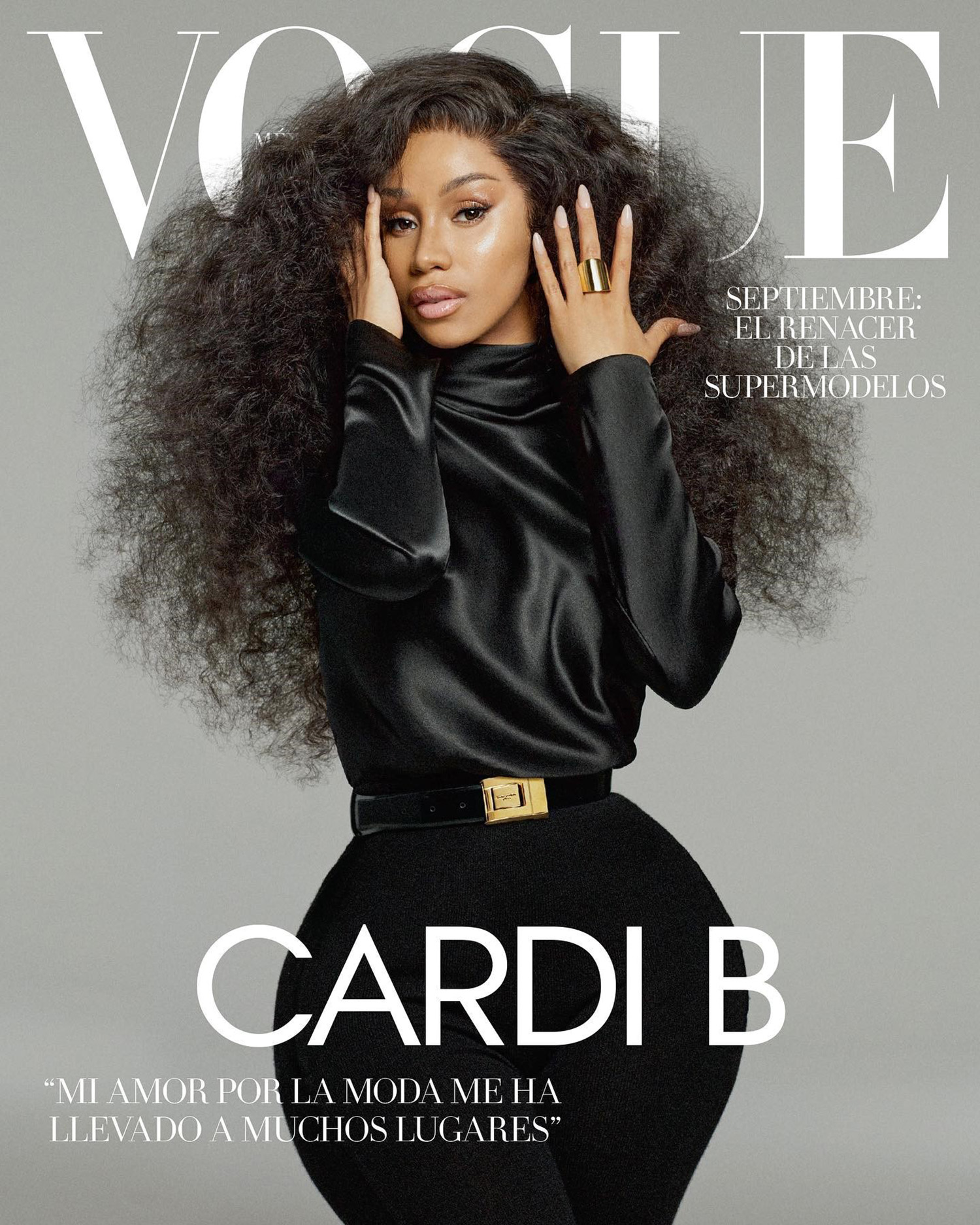 Cardi B covers Vogue Mexico & Latin America September 2023 by Alique