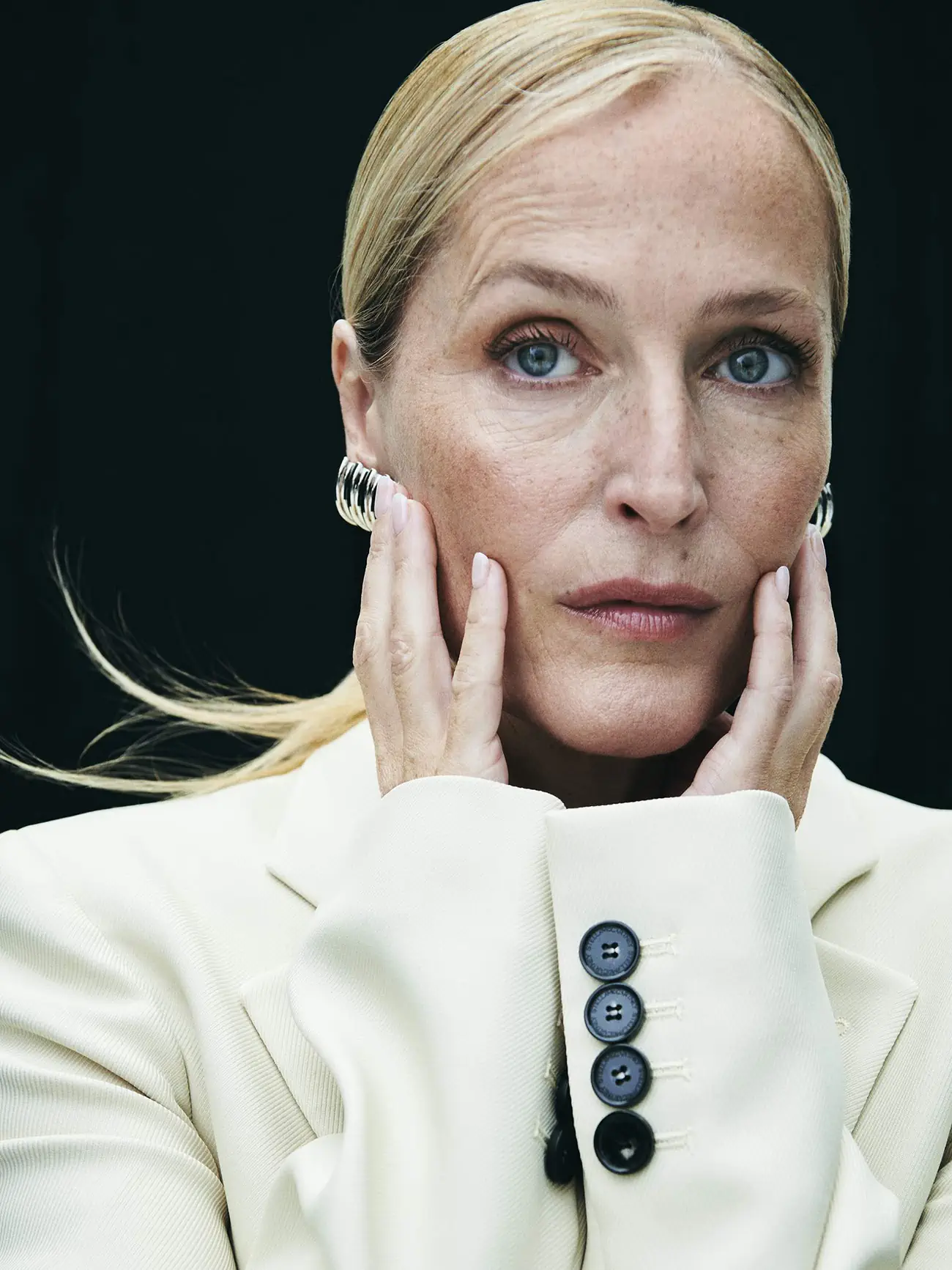 Gillian Anderson covers Porter Magazine October 16th, 2023 by Philip Messmann