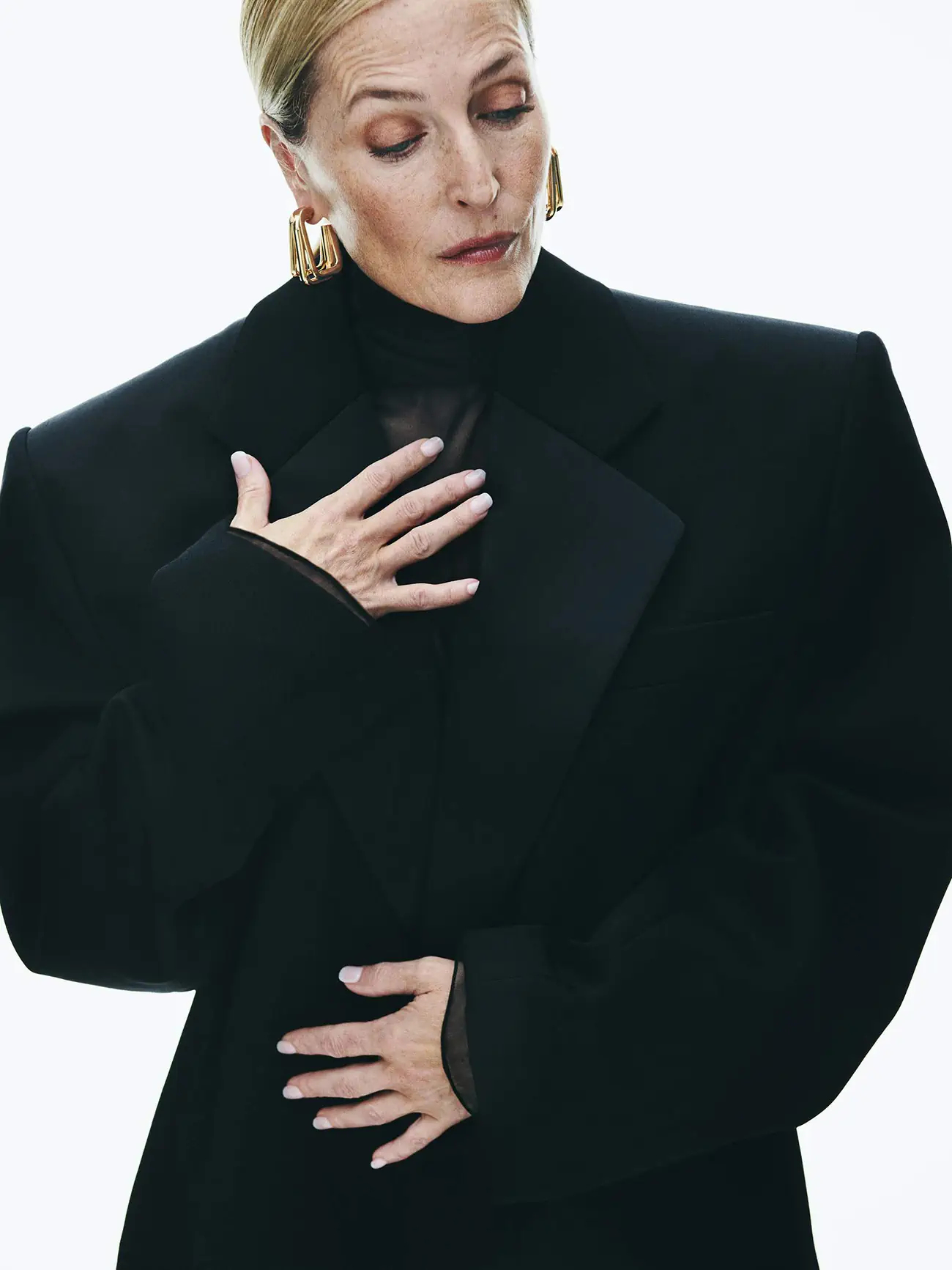 Gillian Anderson covers Porter Magazine October 16th, 2023 by Philip Messmann