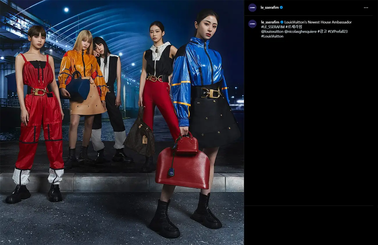 Le Sserafim joins Louis Vuitton's brand ambassadors
