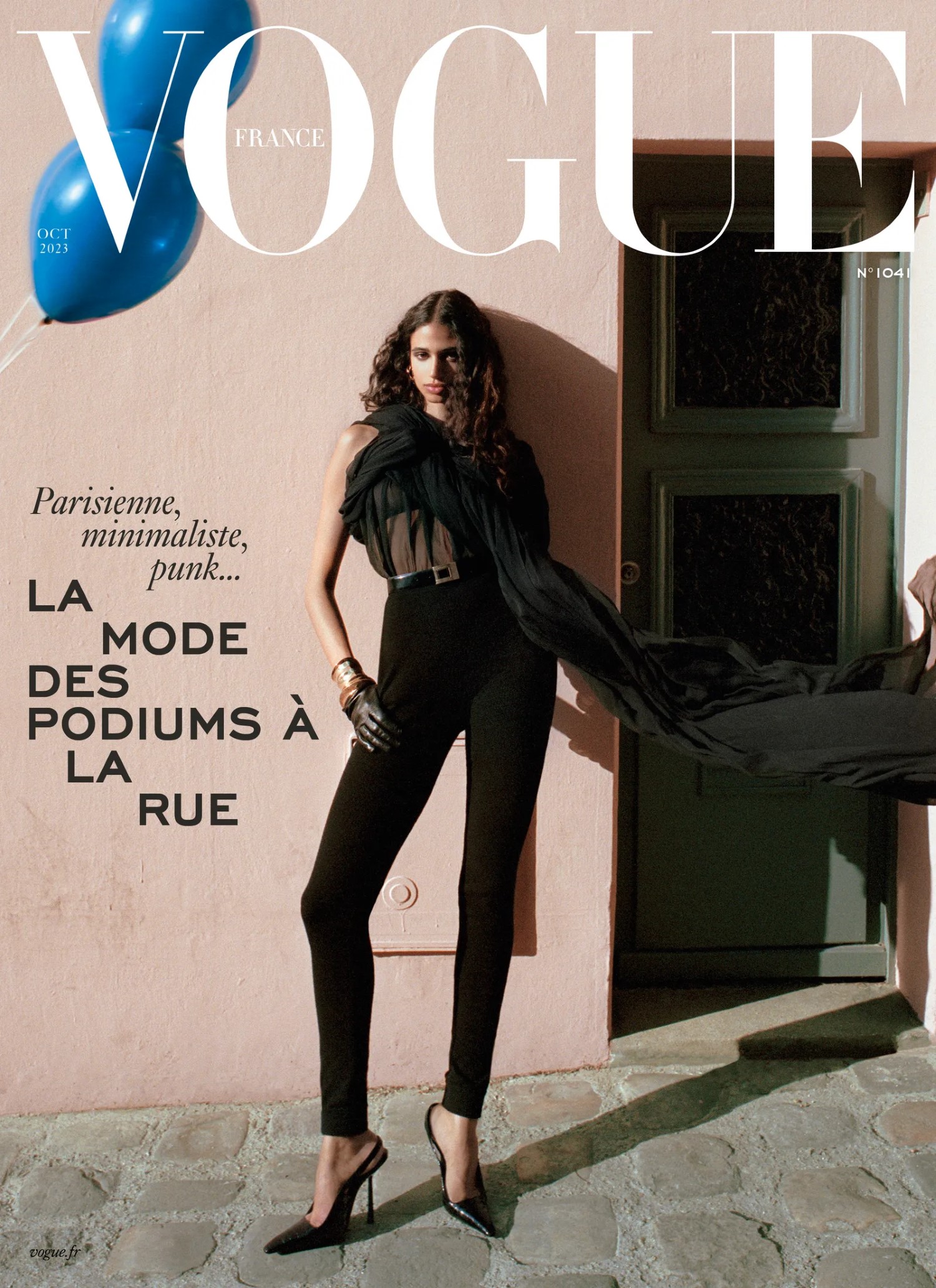 Malika El Maslouhi covers Vogue France October 2023 by Malick Bodian