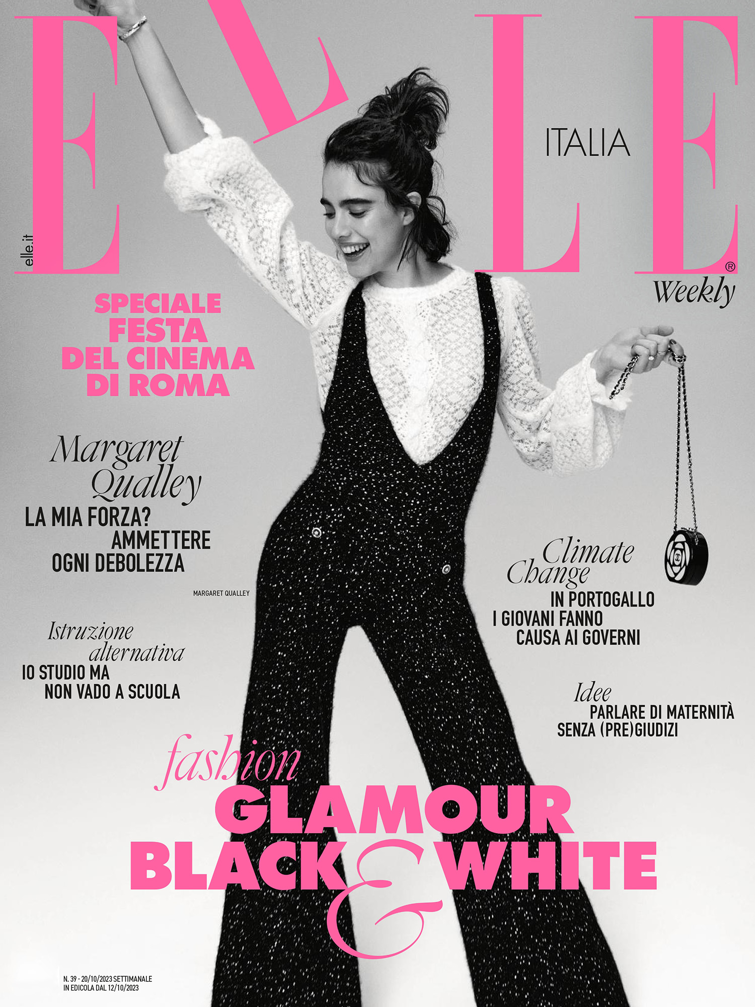 Margaret Qualley covers Elle Italia October 12th, 2023 by Cass Bird