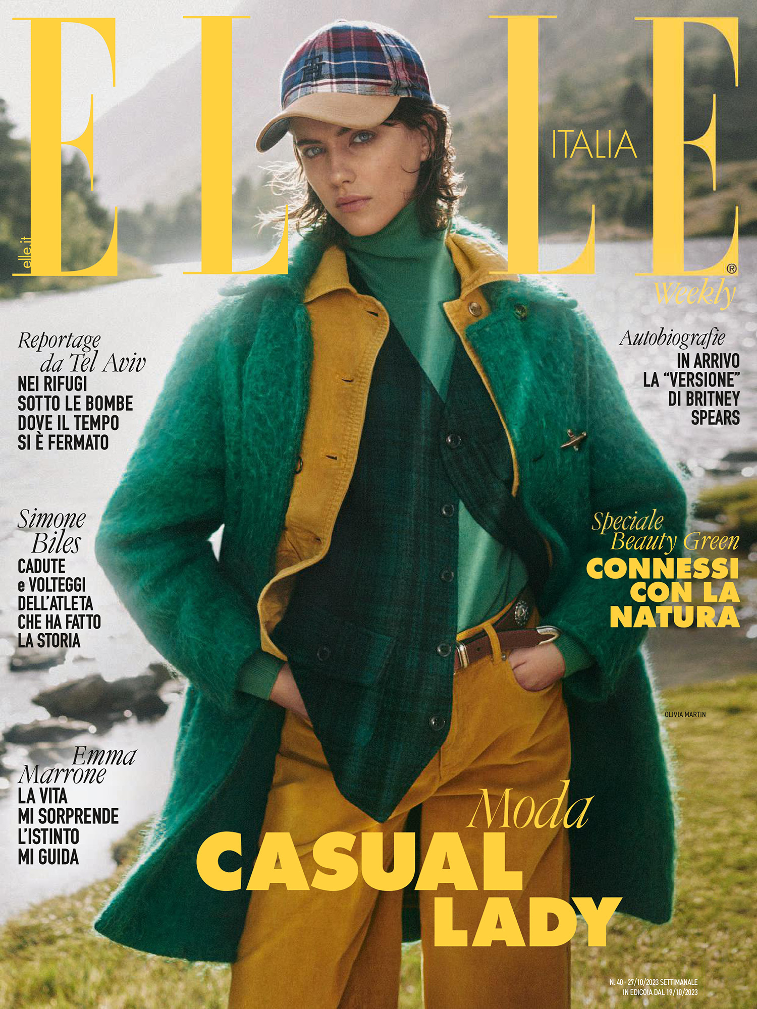 Olivia Martín covers Elle Italia October 19th, 2023 by Xavi Gordo