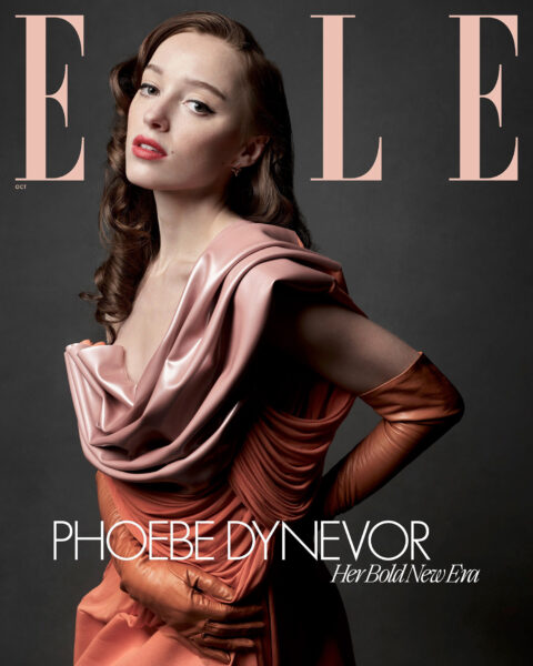 Phoebe Dynevor covers Elle US October 2023 by Mark Seliger