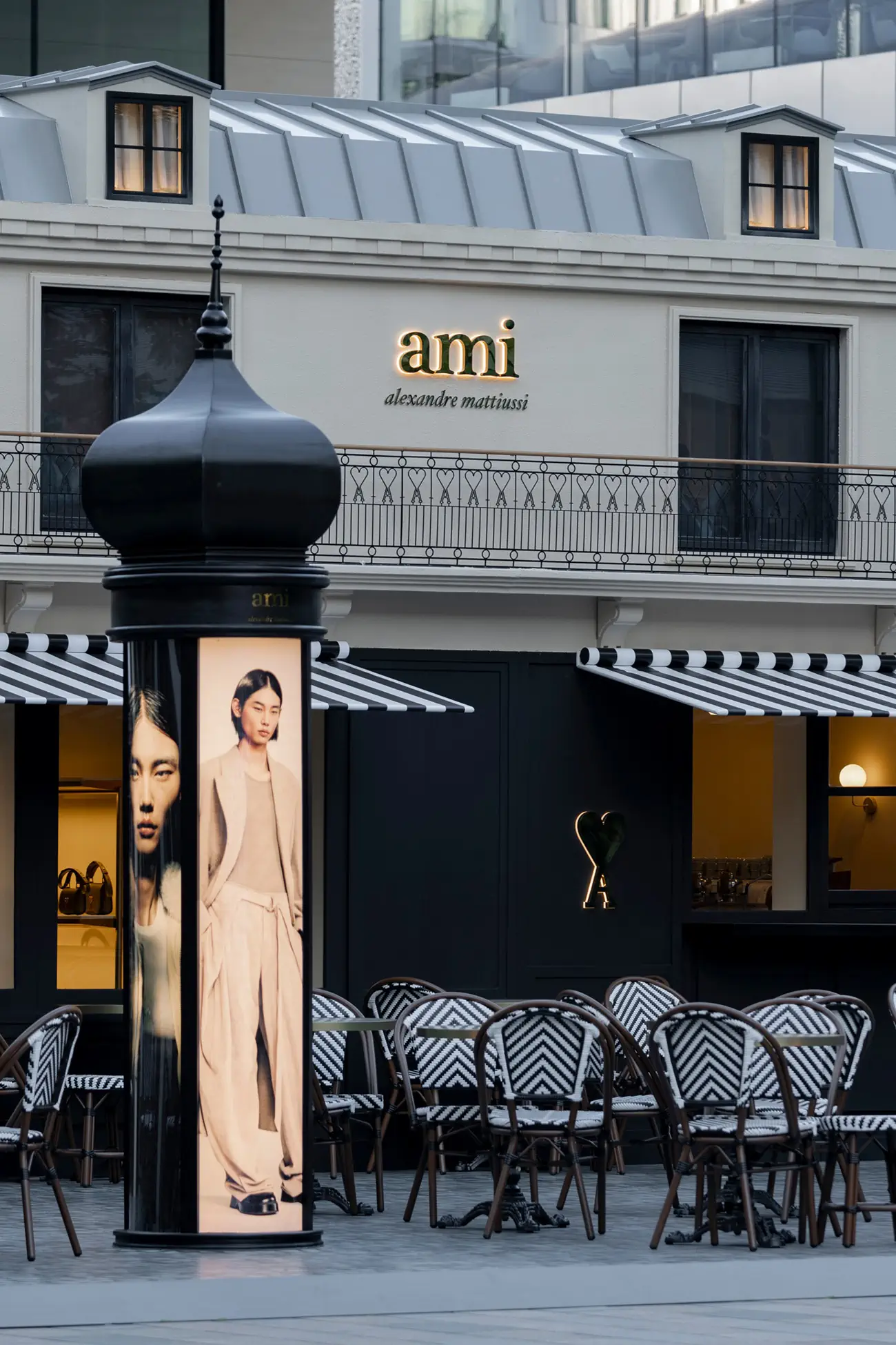 AMI Alexandre Mattiussi's pop-up cafés are sweeping through three cities in China