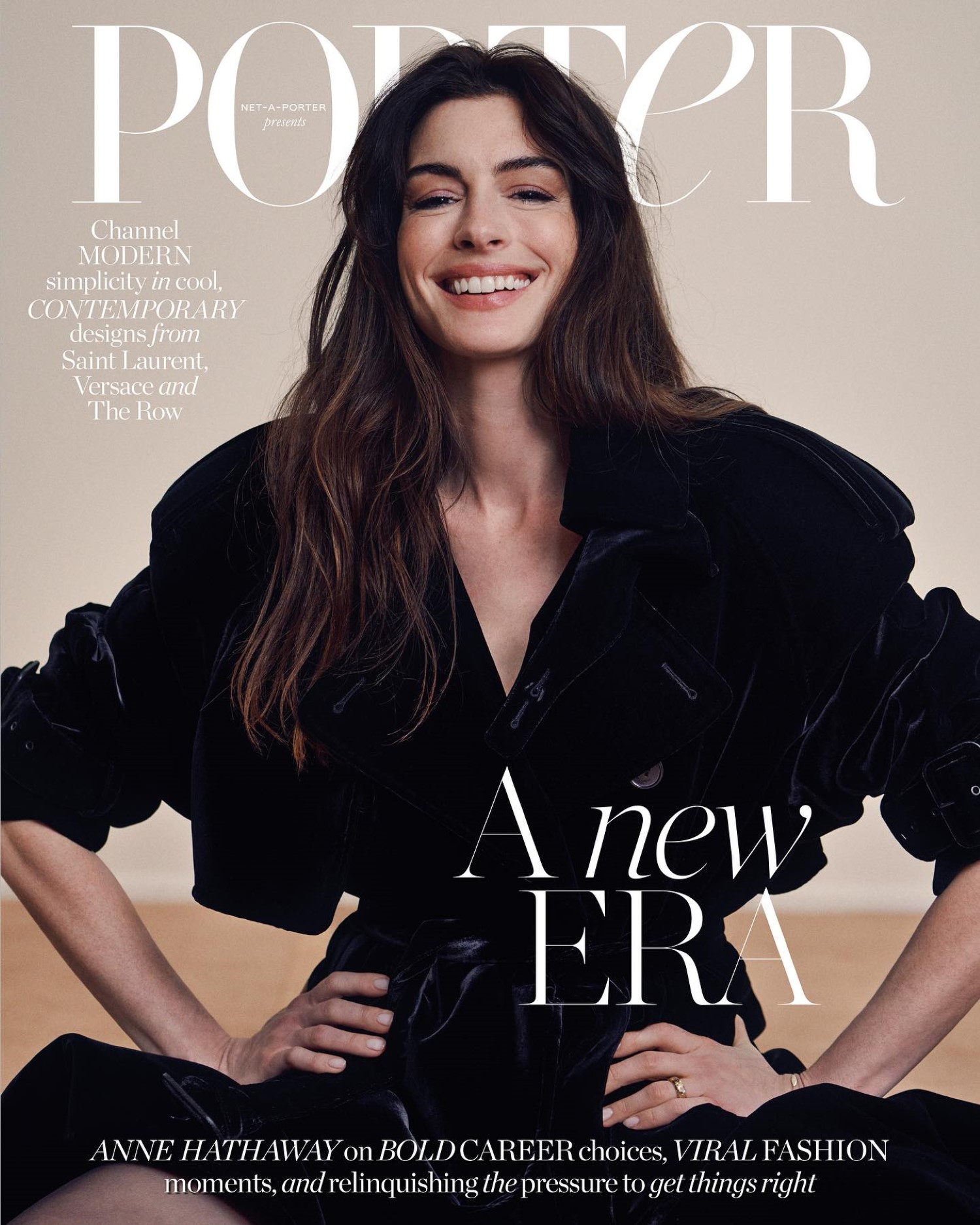 Anne Hathaway covers Porter Magazine November 13th, 2023 by Cass Bird