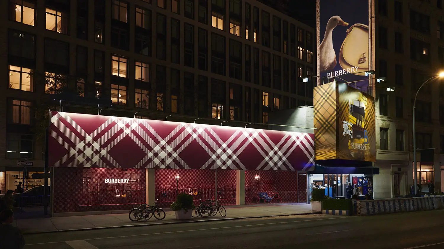 Burberry's Knight Bar lights up New York City