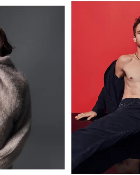 Hailey Bieber and Brandon Flynn bring sparkle to Calvin Klein's Holiday 2023 campaign