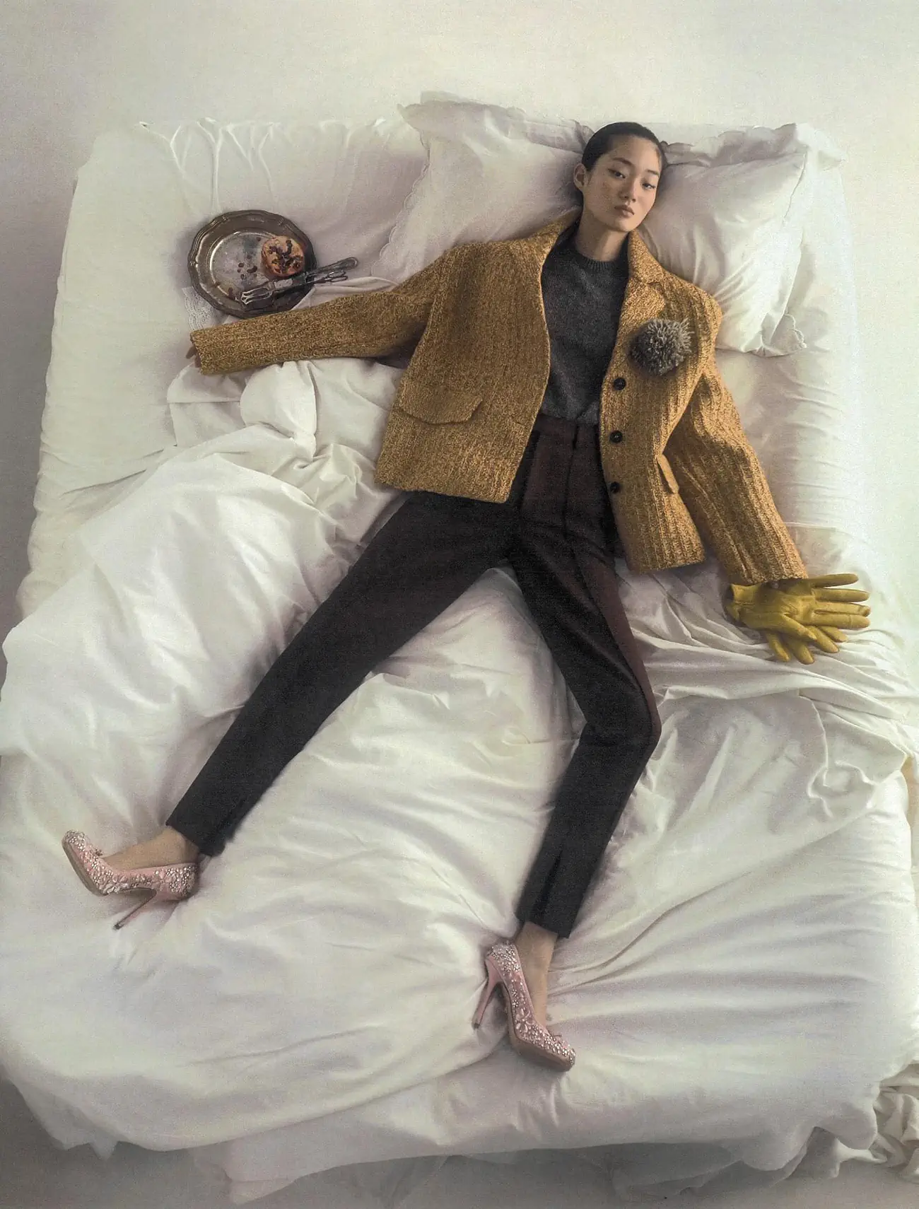 Hyunji Shin covers Numéro November 2023 by Szilveszter Makó