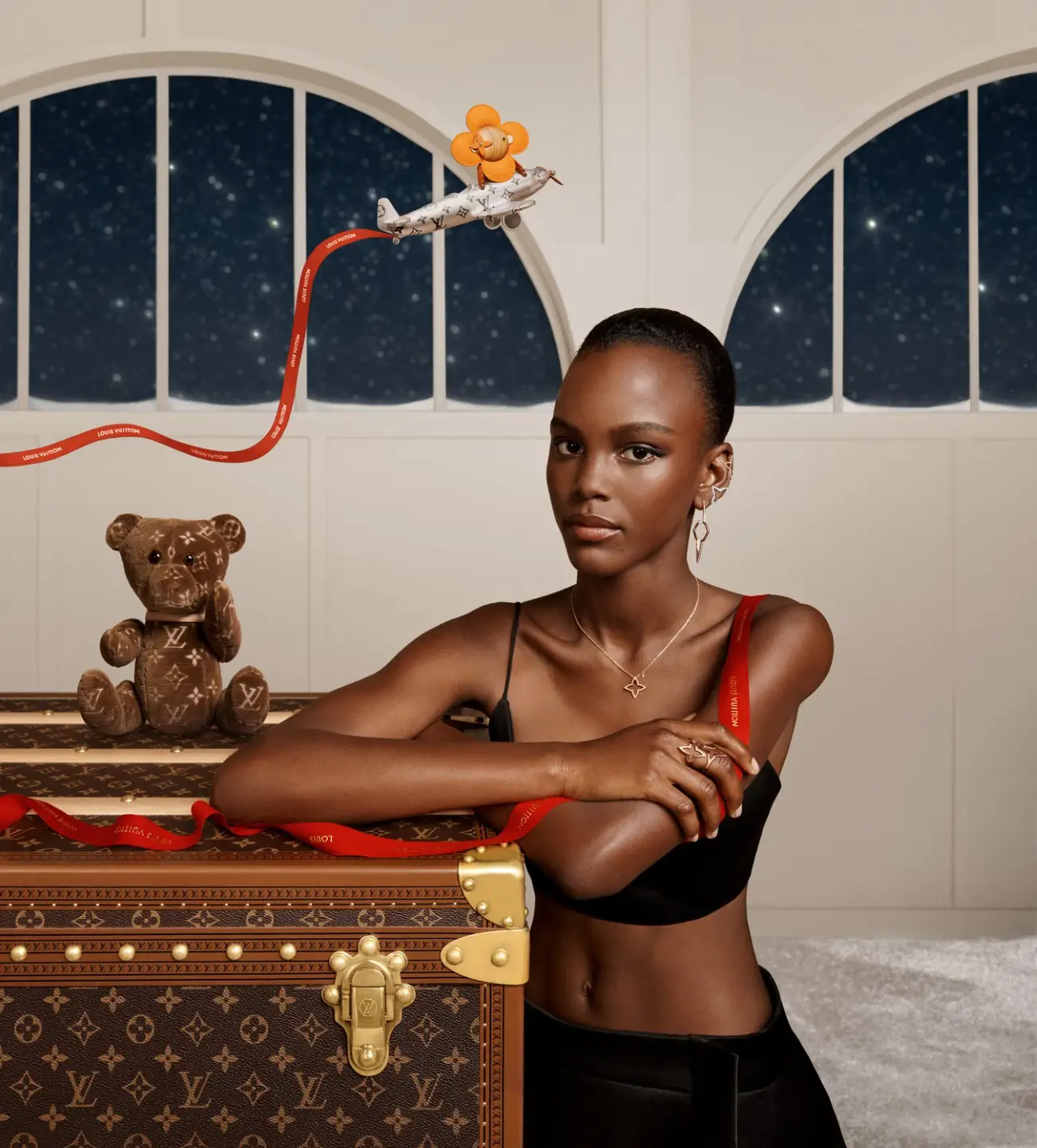 Louis Vuitton glitters with its Holiday 2023 campaign