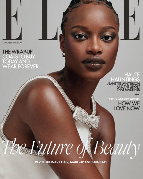 Mayowa Nicholas covers Elle UK November 2023 by Ronan McKenzie