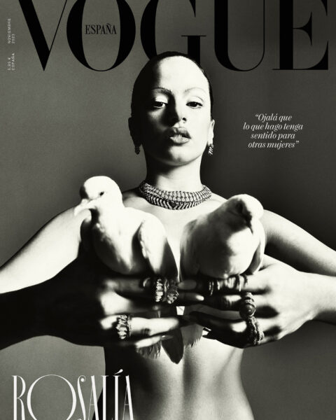 Rosalía covers Vogue Spain November 2023 by Katie Burnett