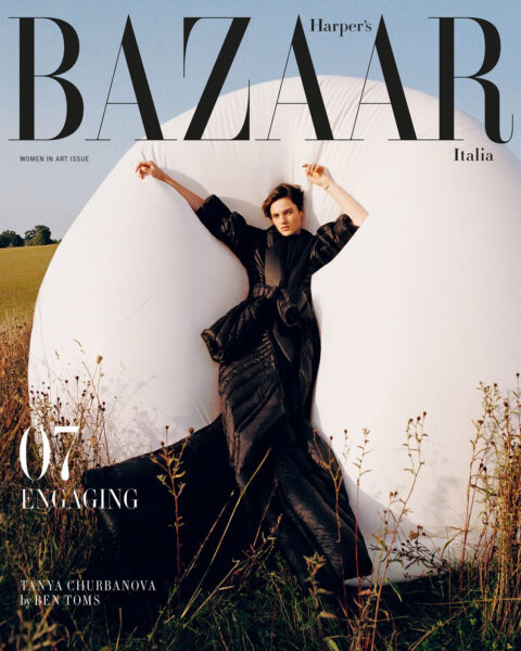 Tanya Churbanova covers Harper’s Bazaar Italia November 2023 by Ben Toms