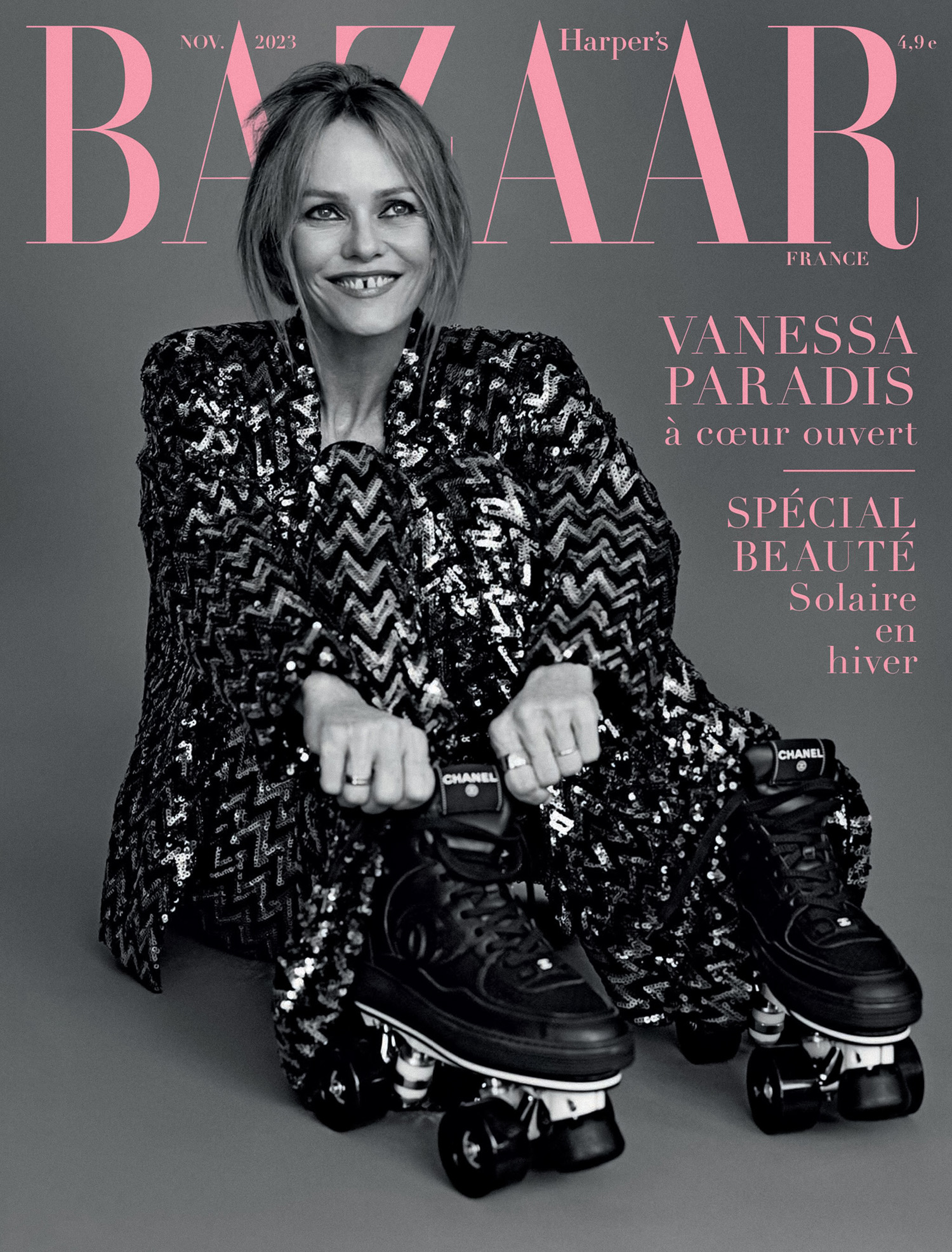 Vanessa Paradis covers Harper’s Bazaar France November 2023 by Alasdair McLellan