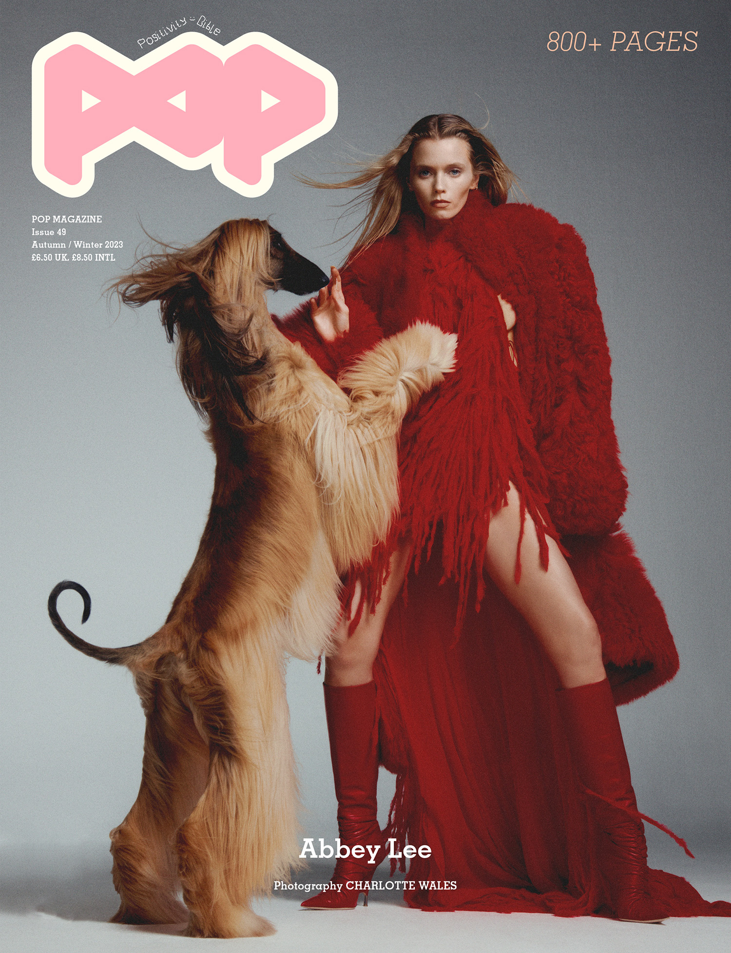 Abbey Lee Kershaw covers POP Magazine Autumn-Winter 2023 by Charlotte Wales