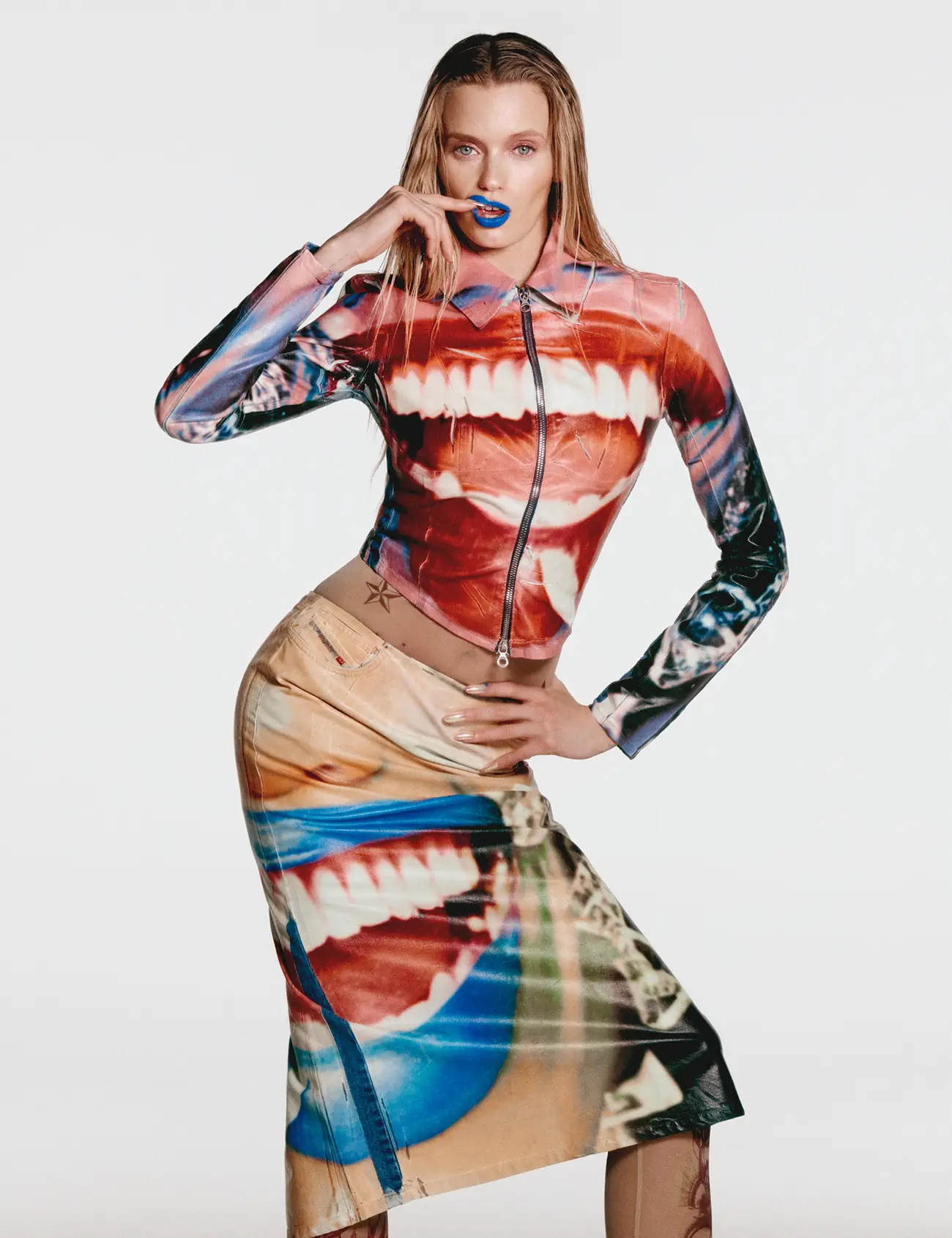 Abbey Lee Kershaw covers POP Magazine Autumn-Winter 2023 by Charlotte Wales