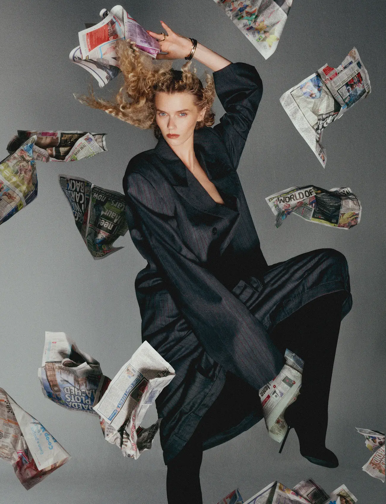 Abbey Lee Kershaw covers POP Magazine Autumn-Winter 2023 by Charlotte Wales