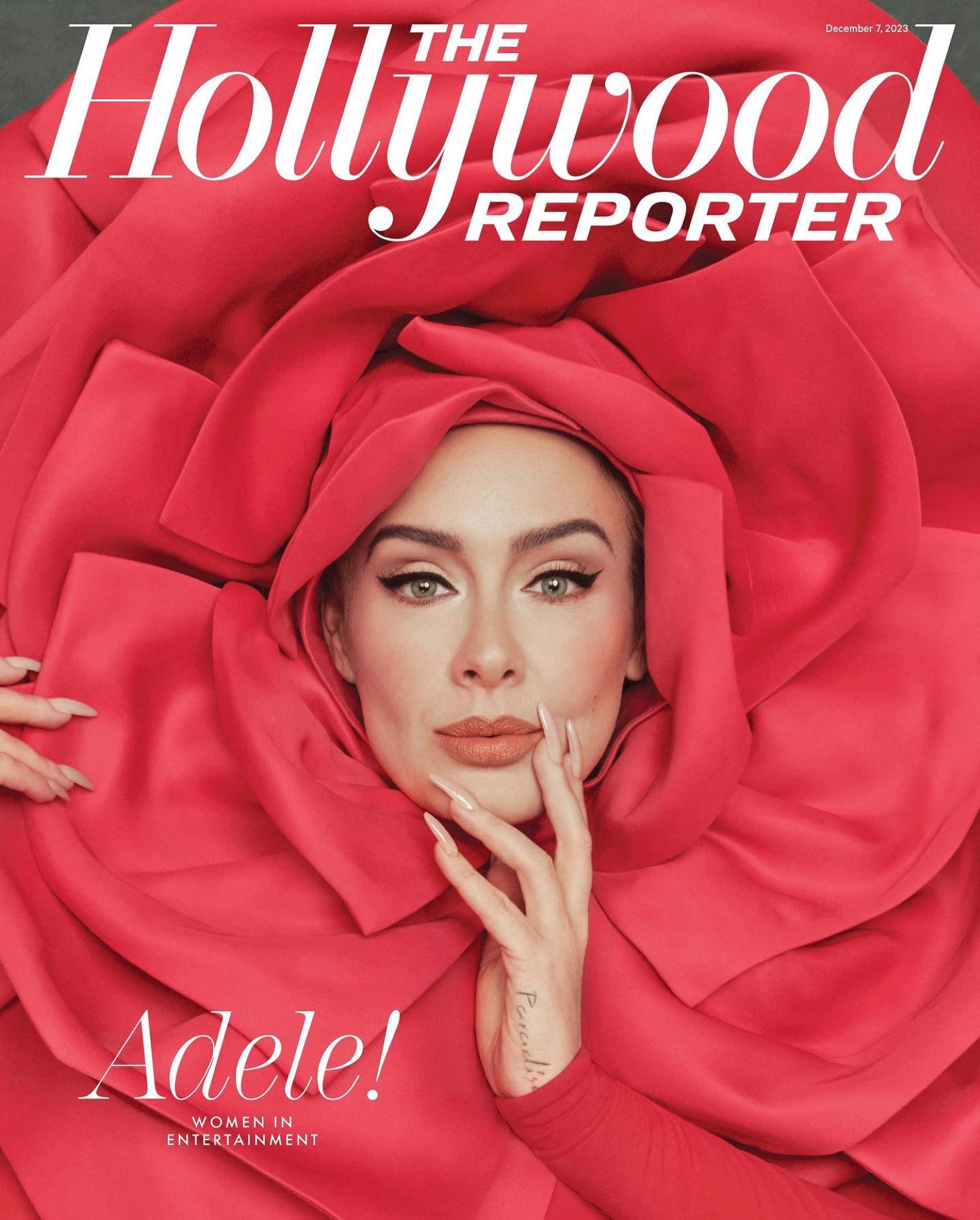 Adele covers The Hollywood Reporter December 7th, 2023 by Ruven Afanador