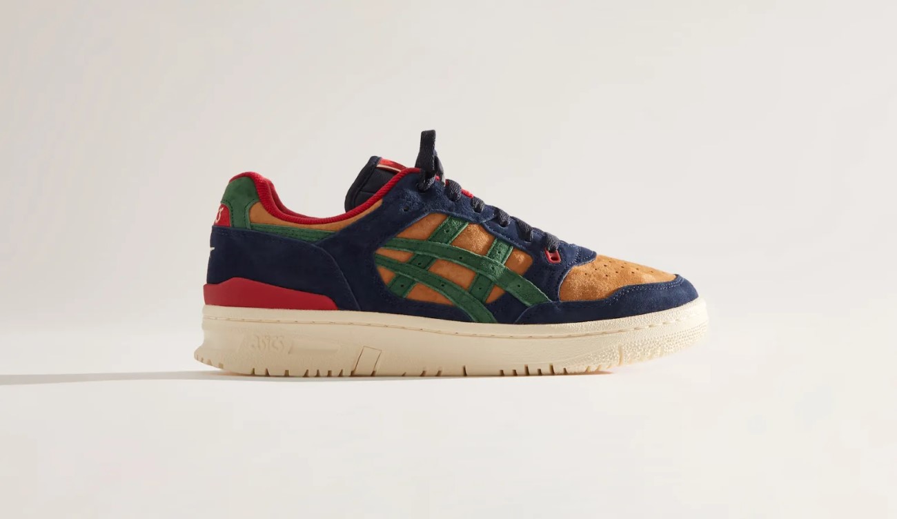 Unwrap the Kith x Asics EX89 "Outdoor" in a festive Christmas colorway