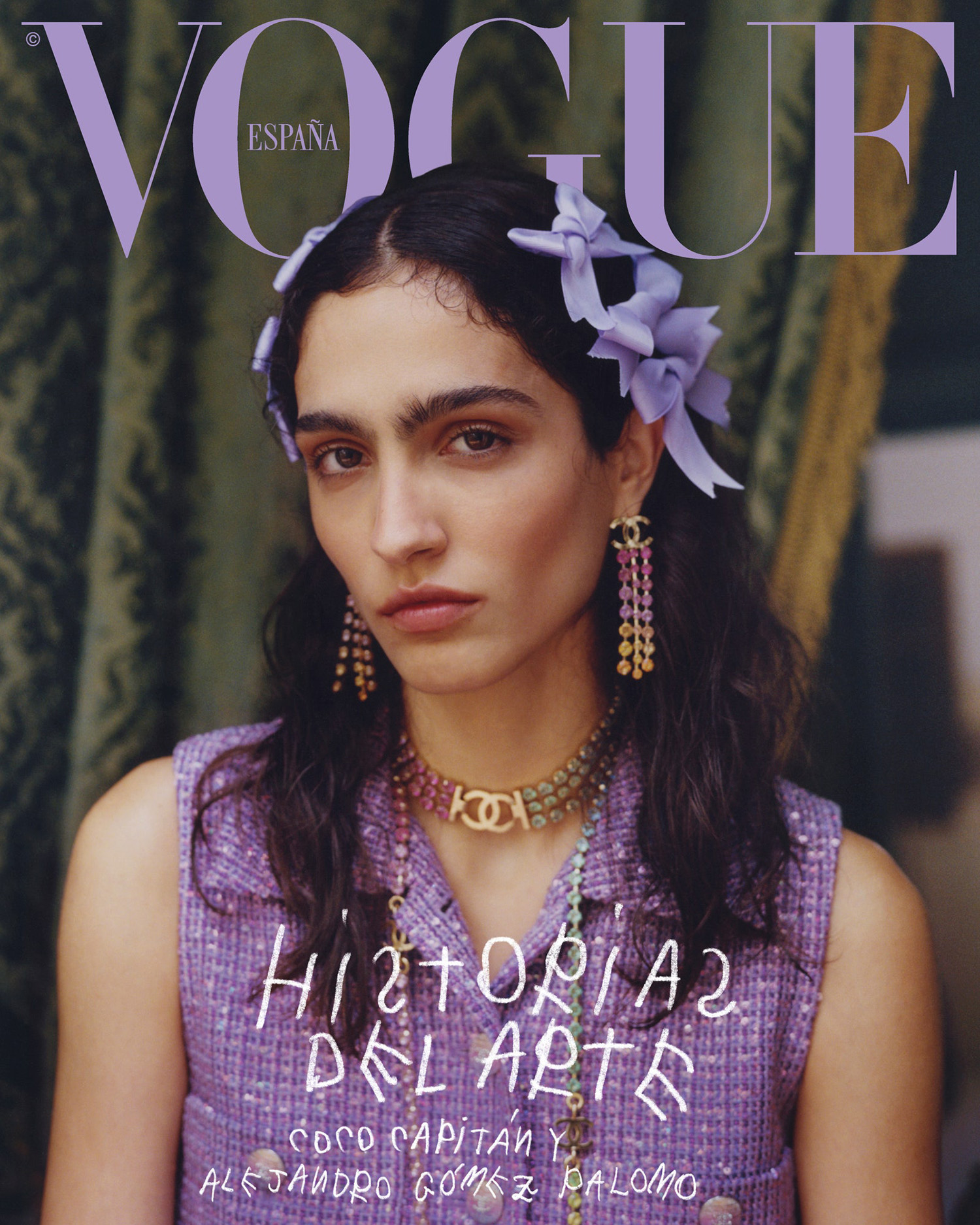 Sara Caballero covers Vogue Spain December 2023 by Coco Capitán