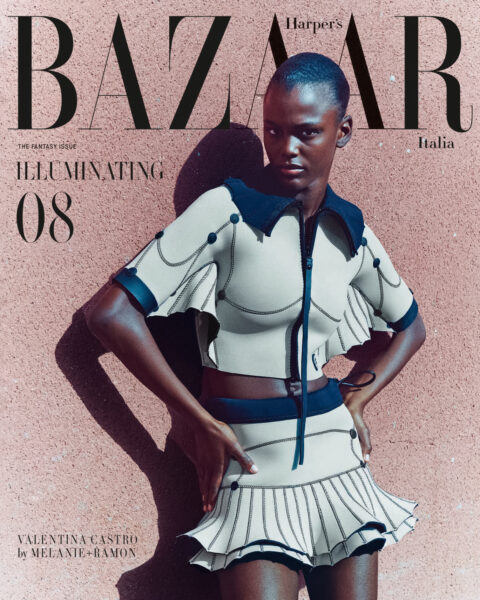 Valentina Castro covers Harper’s Bazaar Italia December 2023 by Melanie + Ramon