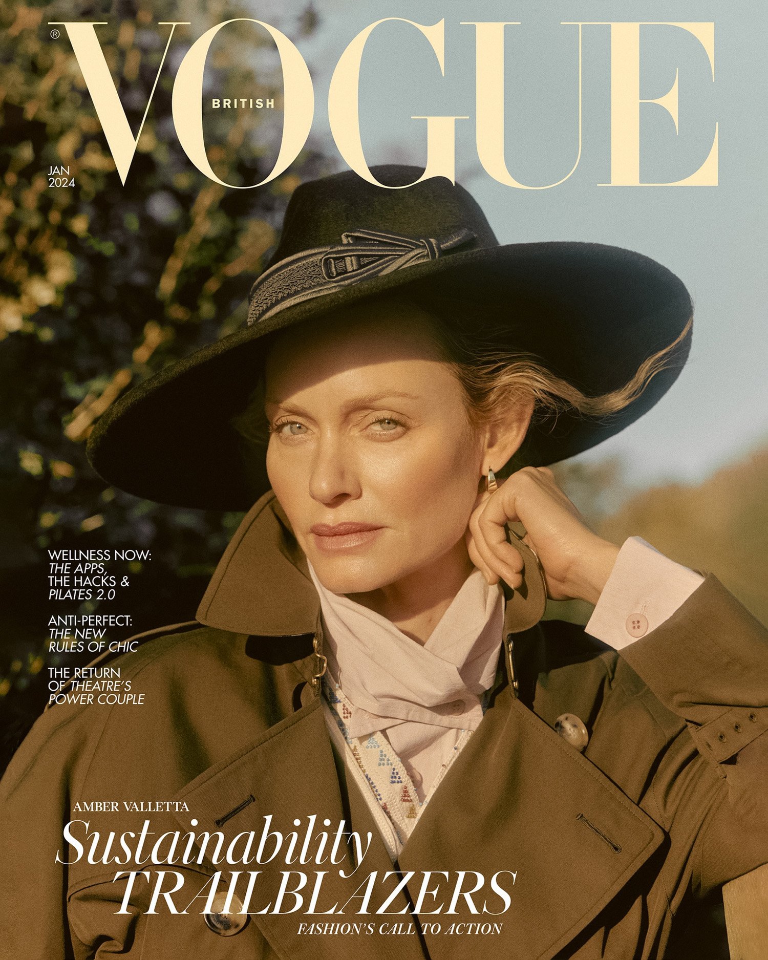 Amber Valletta Covers British Vogue January 2024 By Charlotte Wales
